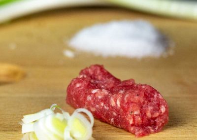 Leone Carni, Salsiccia Bovina al Porro Cervere